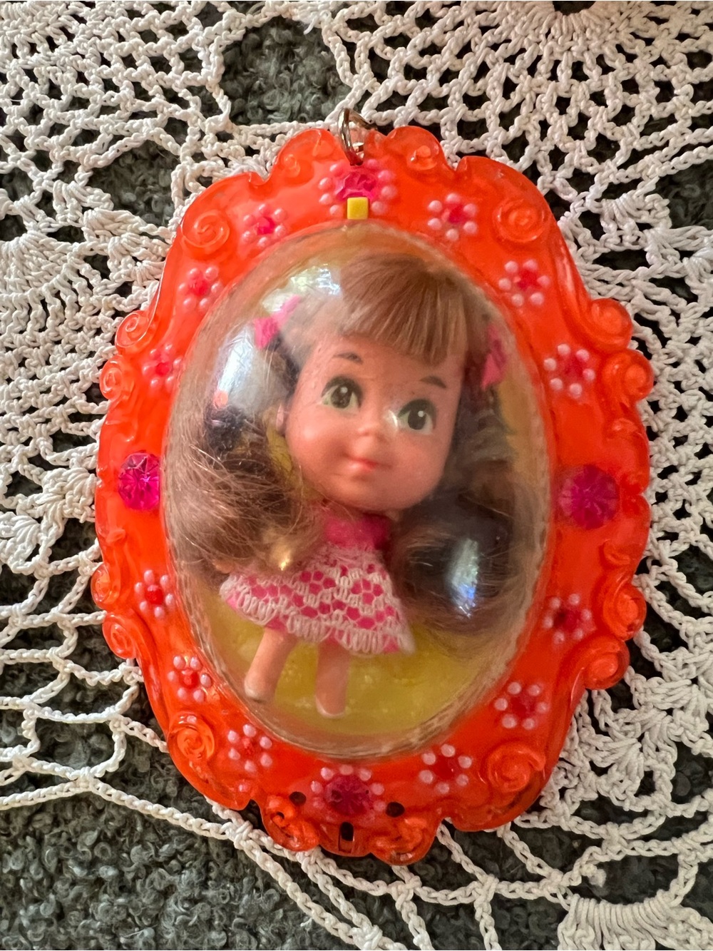 Vintage 1966 Lucky Locket Kiddle Lottie EUC